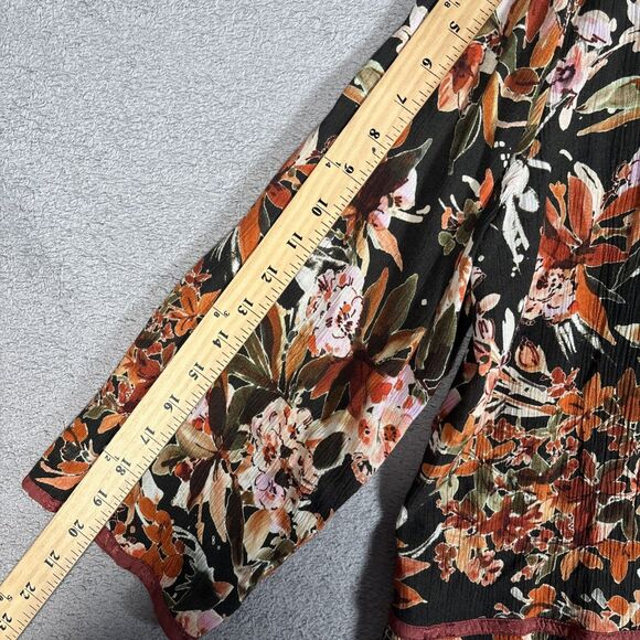 Soft Surroundings Open Long Cardigan Coverup Women Size M Bohemian Boho Festival - Picture 9 of 15